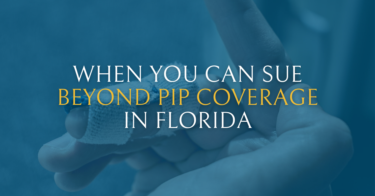 Suing Beyond PIP in Florida | Vero Beach Car Accident Attorneys